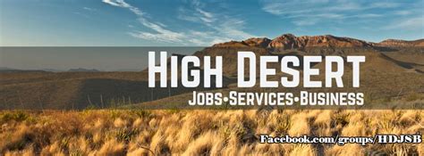 Find Us. . High desert jobs